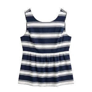 Vineyard Vines Stripe Peplum Top Size 6 NWT